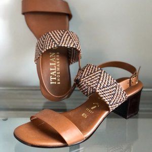 Italian Shoemakers Brown Sandals Size 6.5 US